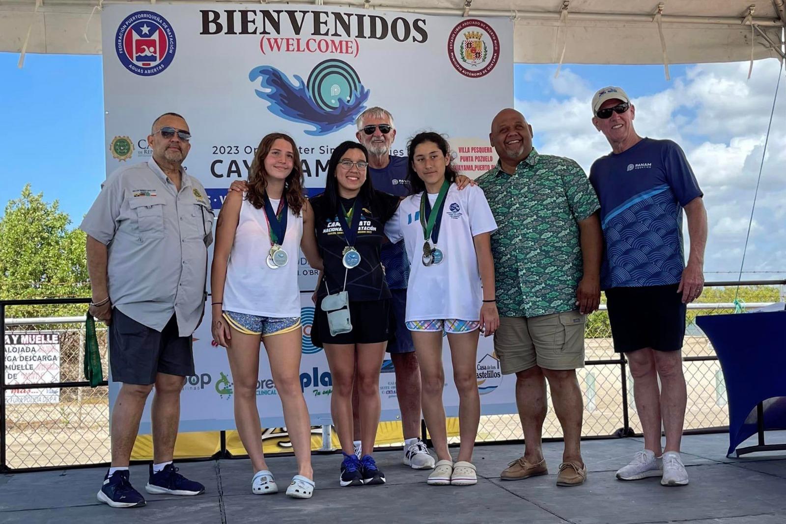 Obtienen talentos de Baja California medallas en serial de aguas abiertas en puerto rico