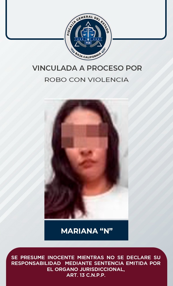 En prisión preventiva mujer señalada de robo con violencia