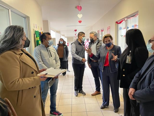 Recorren titular del IMSS Baja California y Consejo Consultivo Guardería Integradora, en Tijuana