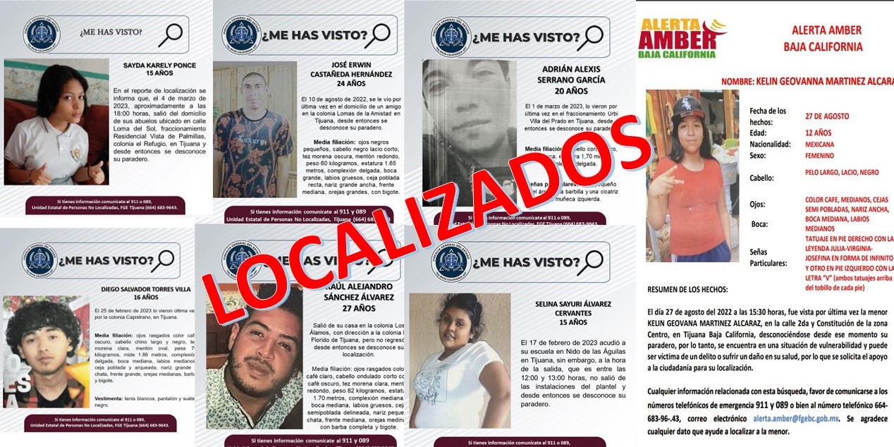 FGE localiza a siete personas que contaban con reporte de búsqueda