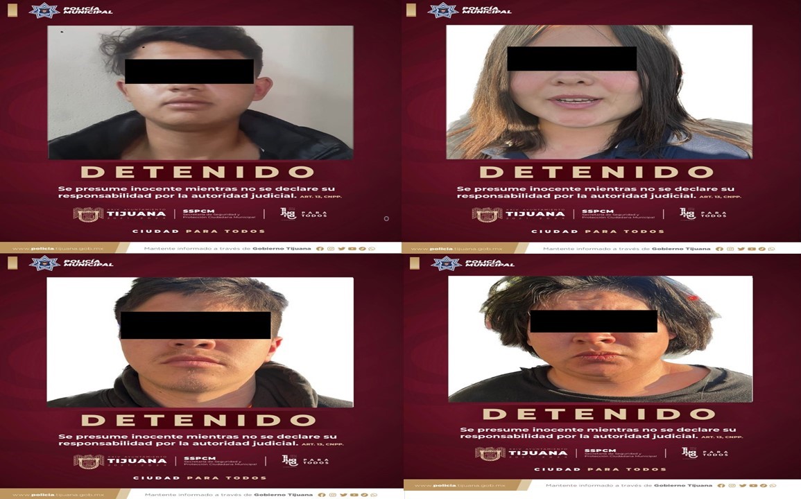 Enfrentamiento entre Policías Municipales y 4 sujetos, son capturados