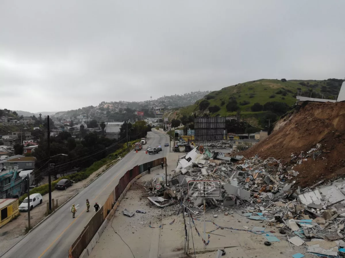 Tras el colapso del segundo edificio en Tijuana Caballero informó no hubo daños colaterales