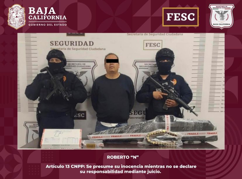 Asegura FESC armas y cartuchos tras denuncia ciudadana en Tijuana