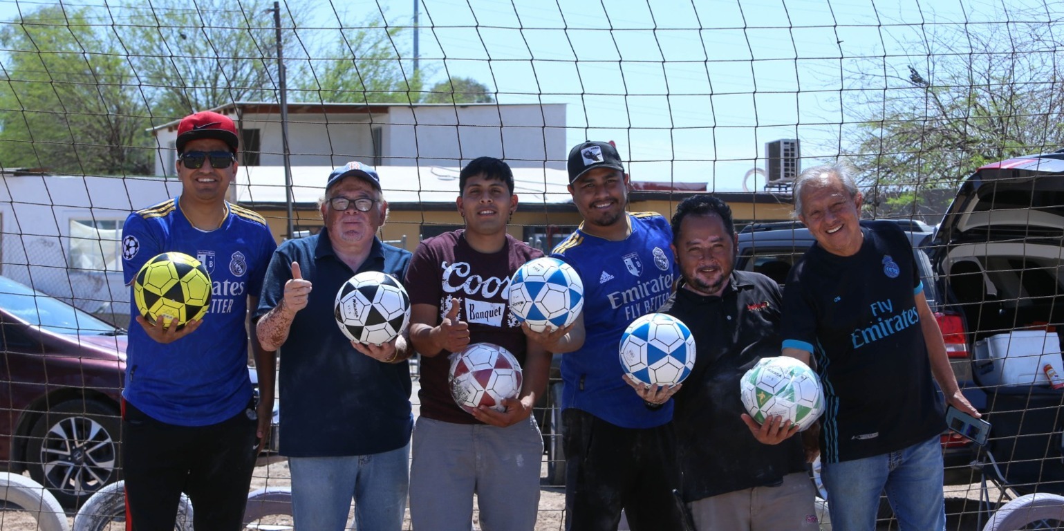 Beneficia INDE BC a futbolistas de la colonia Lucio Blanco de Mexicali