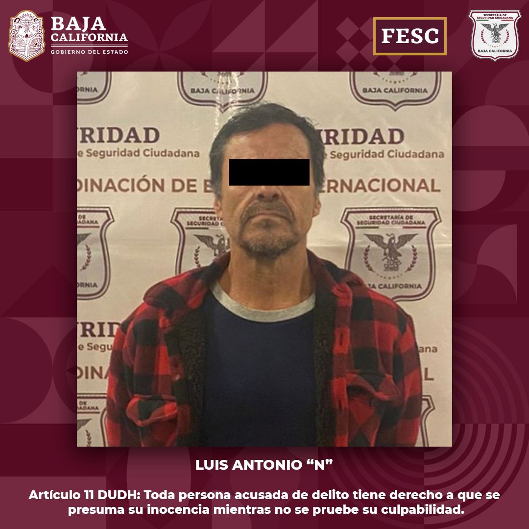 Captura FESC a presunto traficante de personas buscado en Estados Unidos