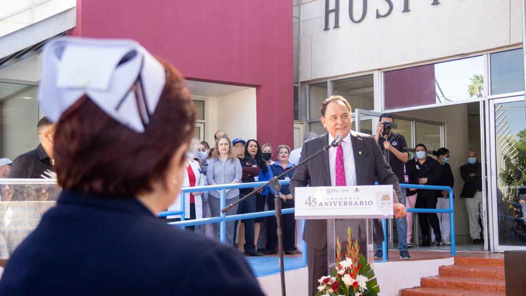 Celebra Hospital General de Mexicali su 45 aniversario; destaca Secretaría de Salud su historia y presenta nuevas áreas de atención