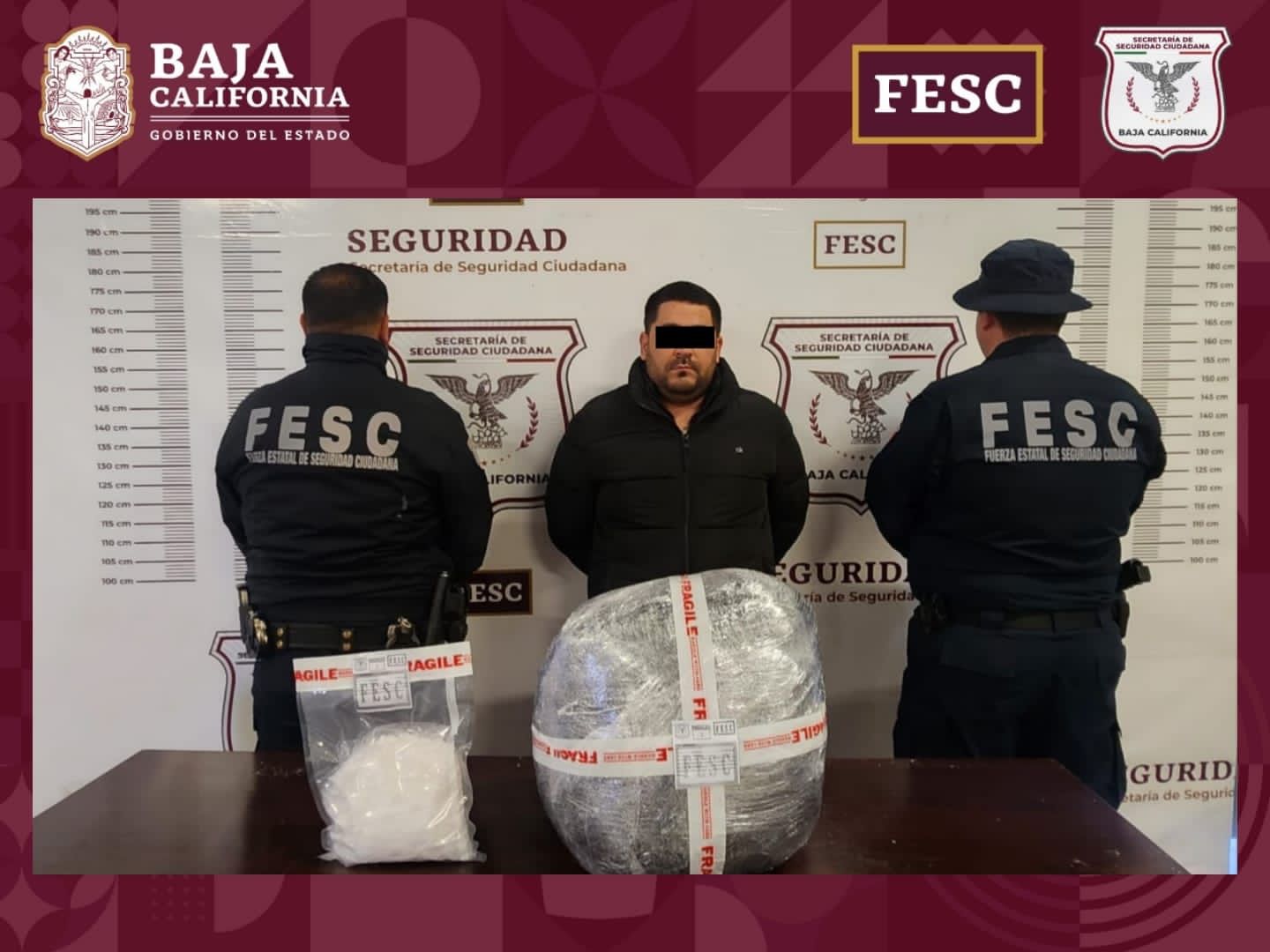 Decomisa Fuerza Estatal más de 26 kg de metanfetamina; hay un detenido