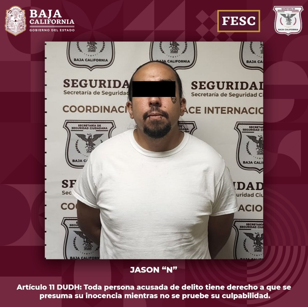 Detiene enlace internacional de FESC a dos hombres fugitivos requeridos por Estados Unidos