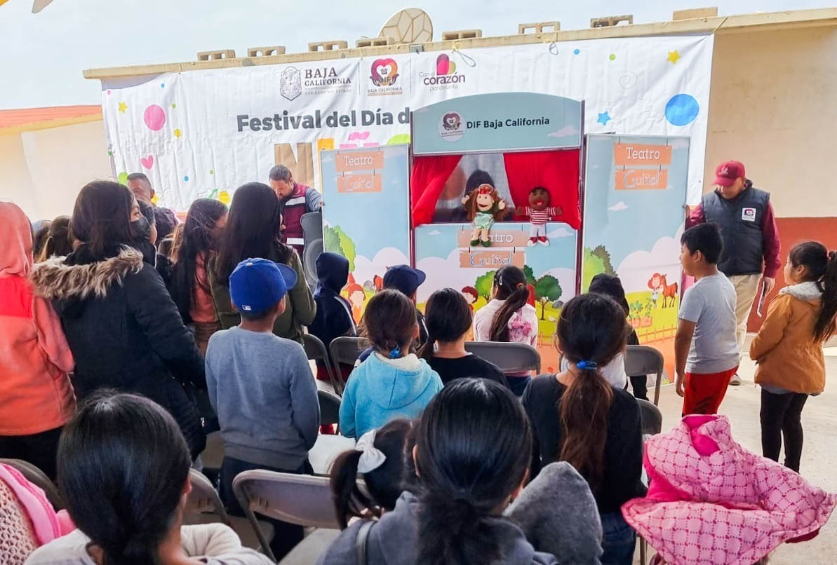 Lleva DIF Baja California servicios y festejo del día de las y los niños a San Quintín