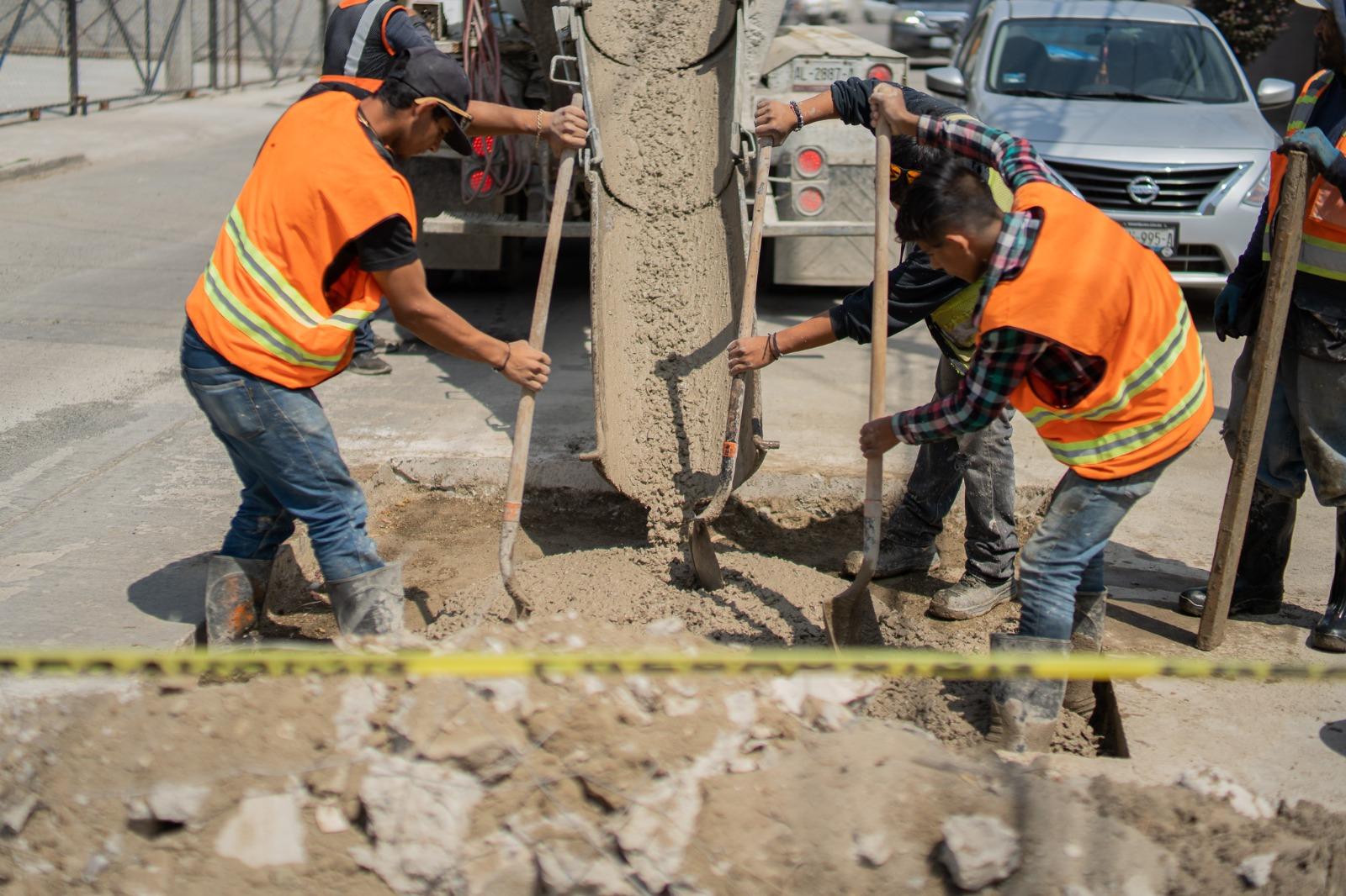 Realiza CESPTE obras de bacheo por instalación de infraestructura hídrica