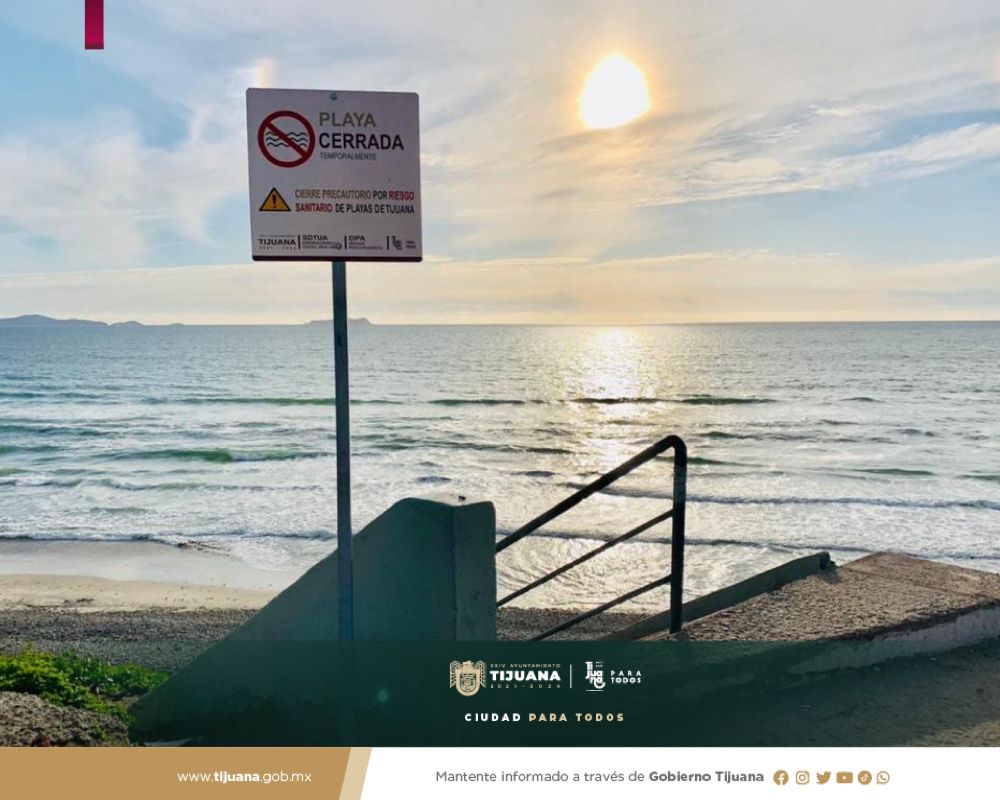 Continúa cierre de acceso a la Playa en Tijuana durante Semana Santa