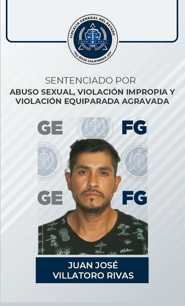 Pasará 23 años en prisión un hombre responsable de los delitos de abuso sexual, violación impropia y violación equiparada agravada