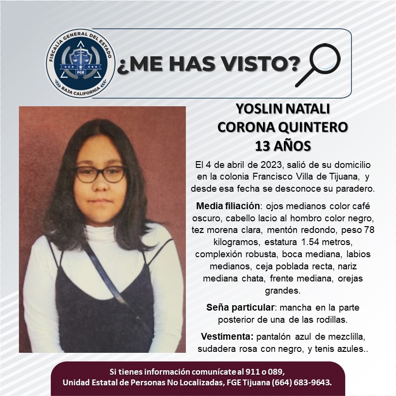 Pesquisa de Yoslin Natali corona quintero de 13 años