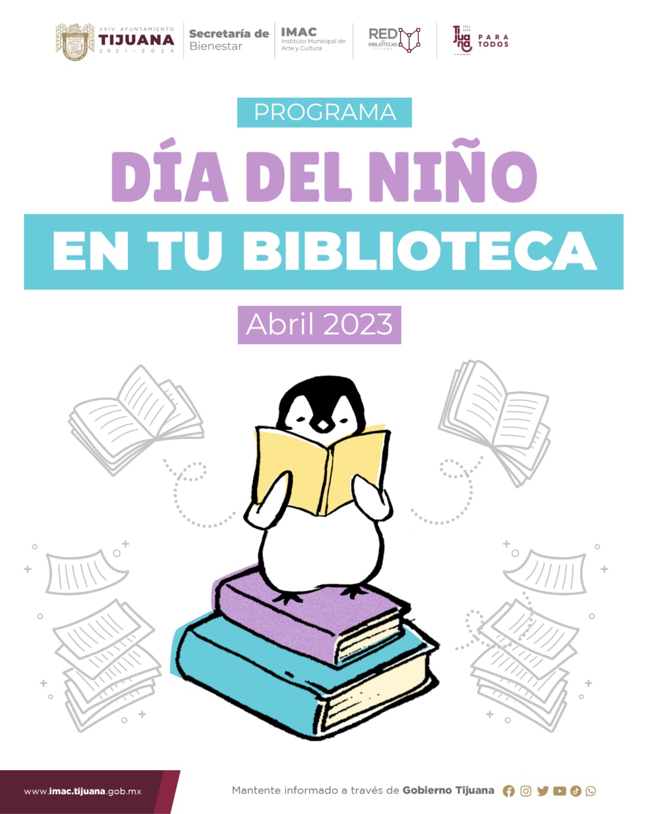 Arranca celebración del día del niño en las bibliotecas del IMAC