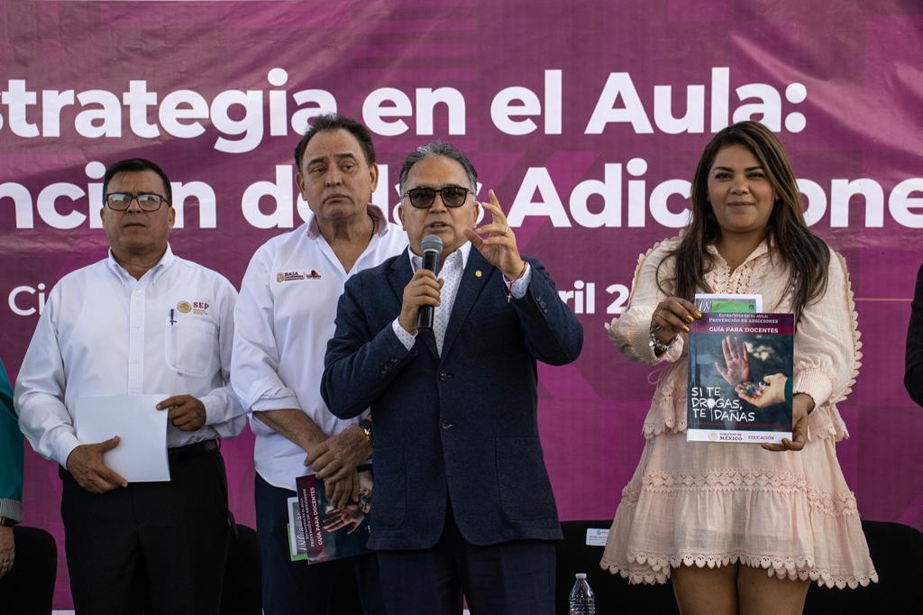 Arranca en Baja California campaña “Estrategia en el aula: prevención de adicciones”