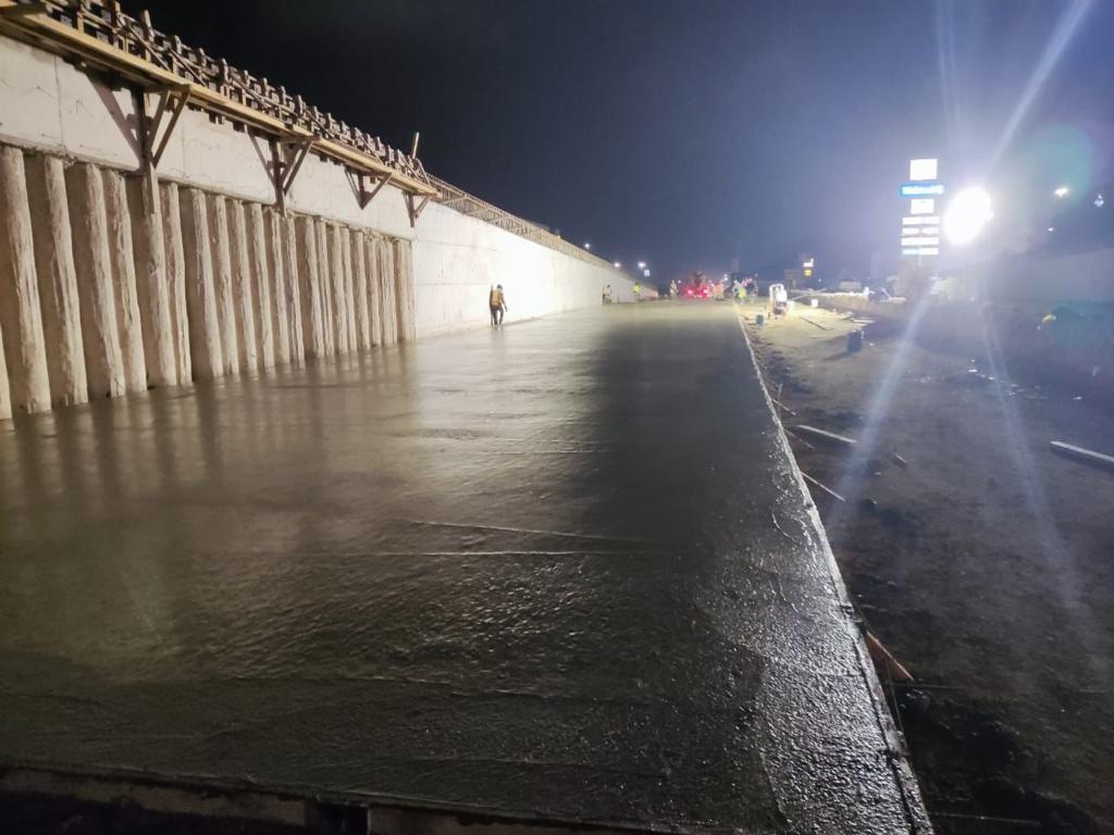 Arranca SIDURT colado de losas de rodamiento en nivel inferior del puente Casablanca en Tijuana