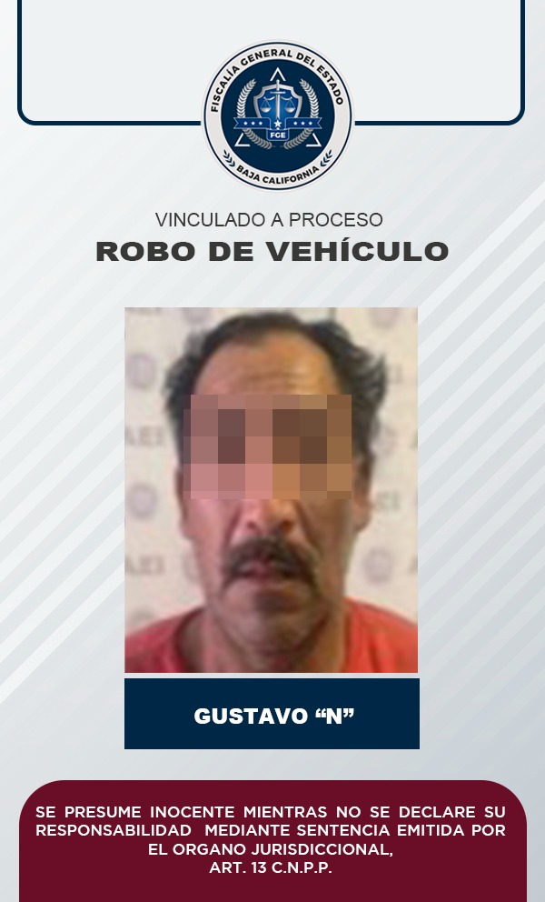 Sujeto sorprendido circulando en vehículo con reporte de robo es vinculado a proceso