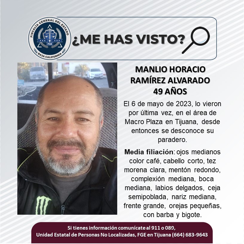 Pesquisa de Manlio Horacio Ramírez Alvarado de 49 años