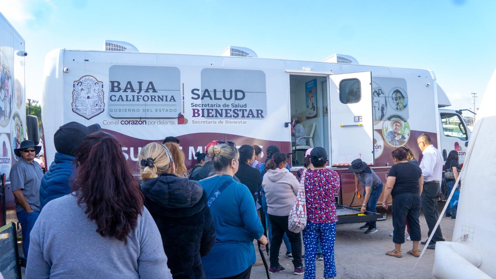 Brindarán centros de salud móviles atención gratuita en colonia Villas del Colorado de Mexicali esta semana