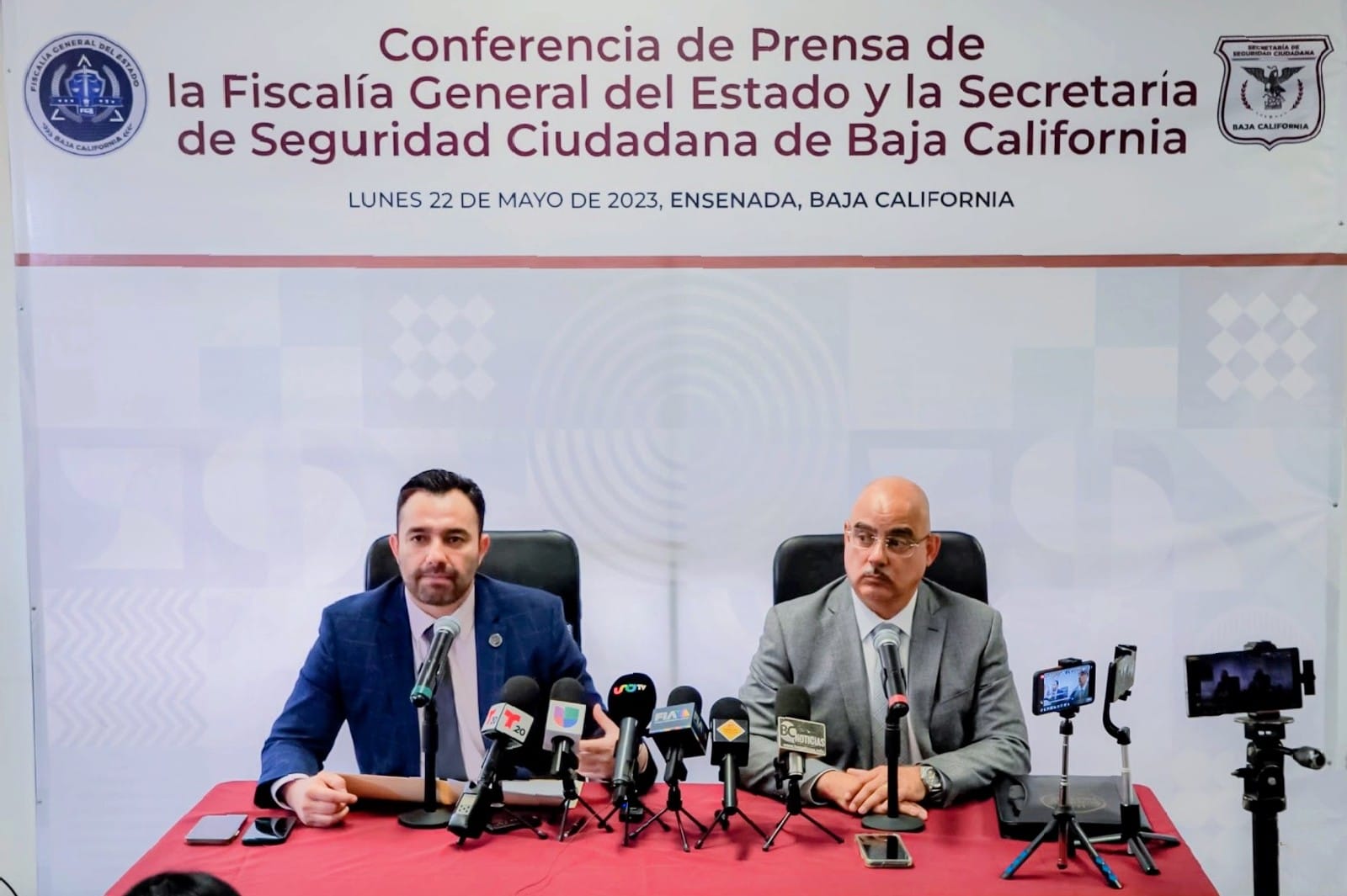 REAFIRMAN FGE Y SSCBC COMPROMISO CON LA SEGURIDAD Y JUSTICIA EN BAJA CALIFORNIA