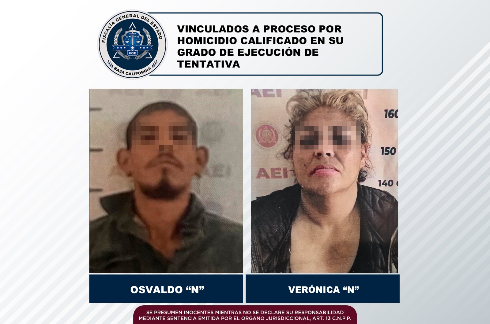 Pareja es encontrada culpable por intento de homicidio