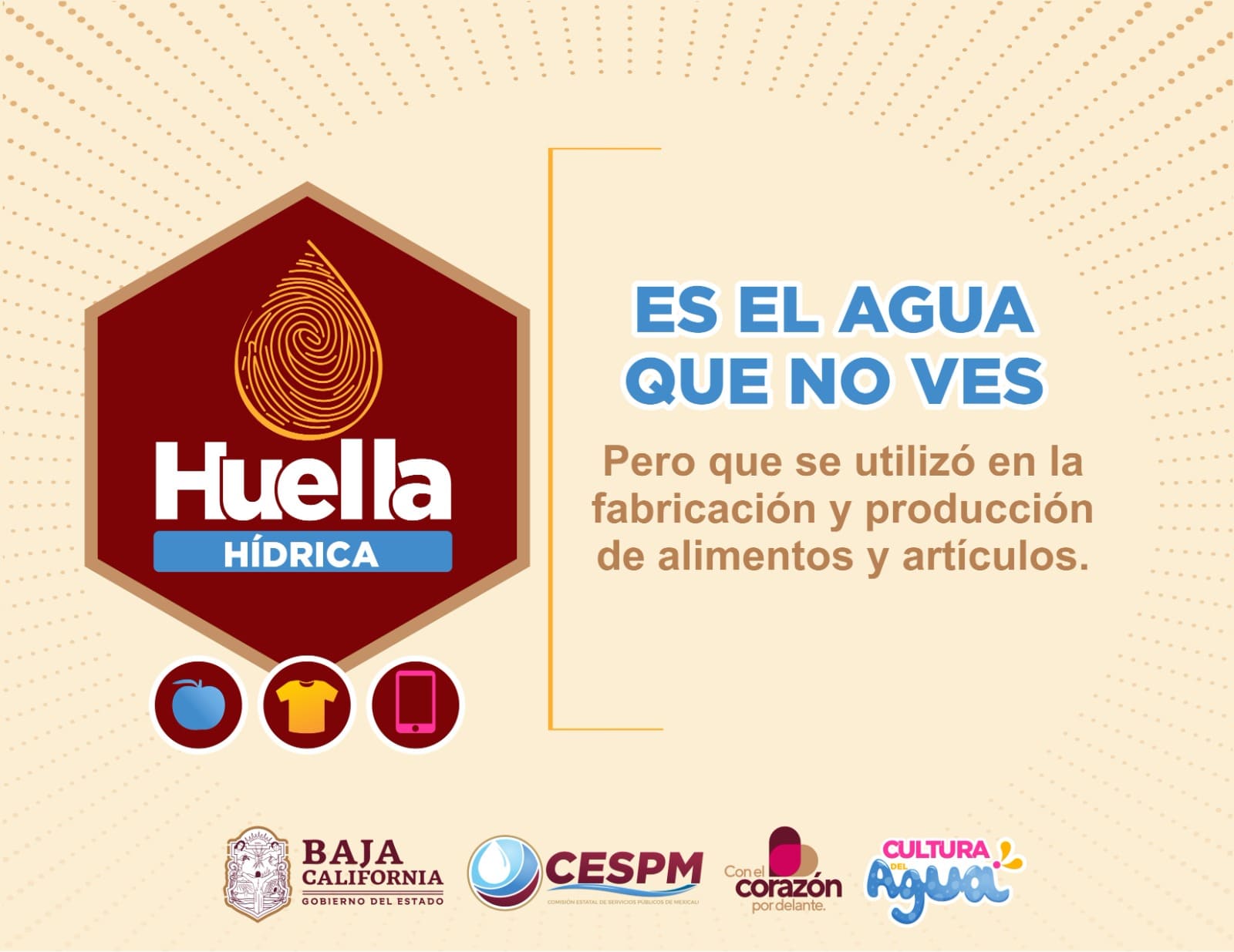 CONOCIMIENTO SOBRE LA HUELLA HÍDRICA CONTRIBUYE A LA CONSERVACIÓN DEL AGUA: CESPM