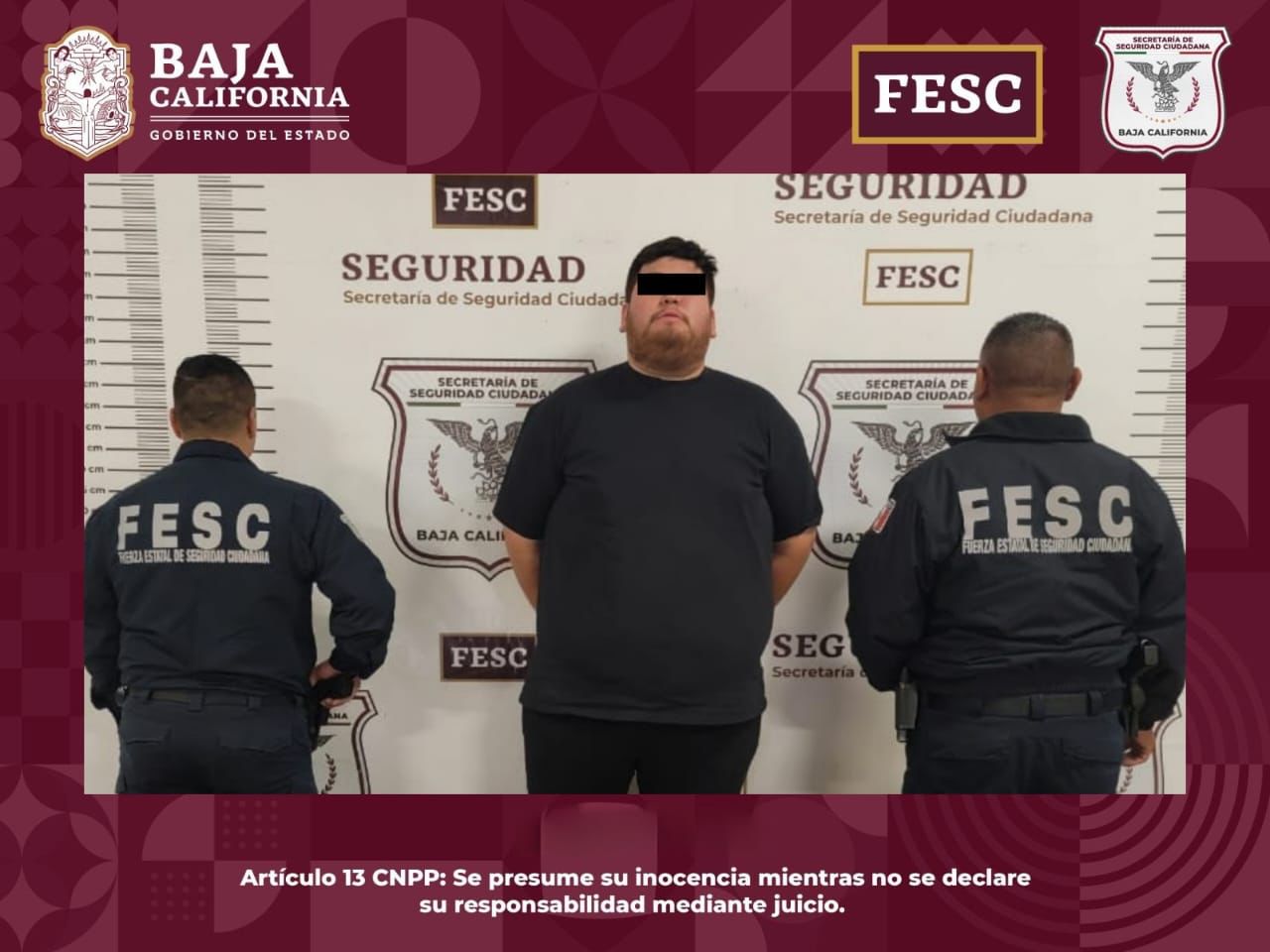 DETIENE FUERZA ESTATAL A HOMBRE ESTADOUNIDENSE PRÓFUGO DE LA JUSTICIA DE SU PAÍS