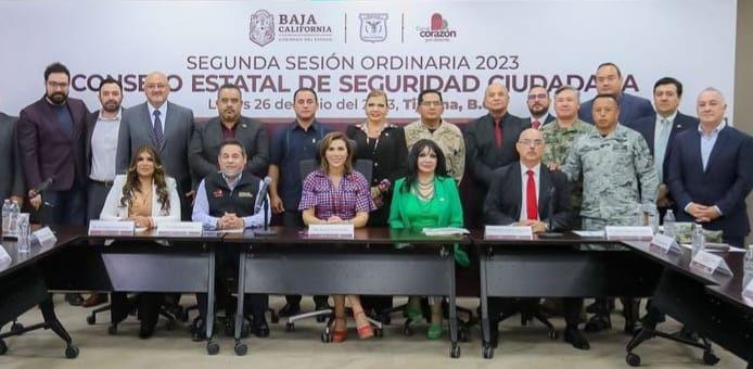 Participa CCSEBC en sesión del consejo estatal de seguridad ciudadana