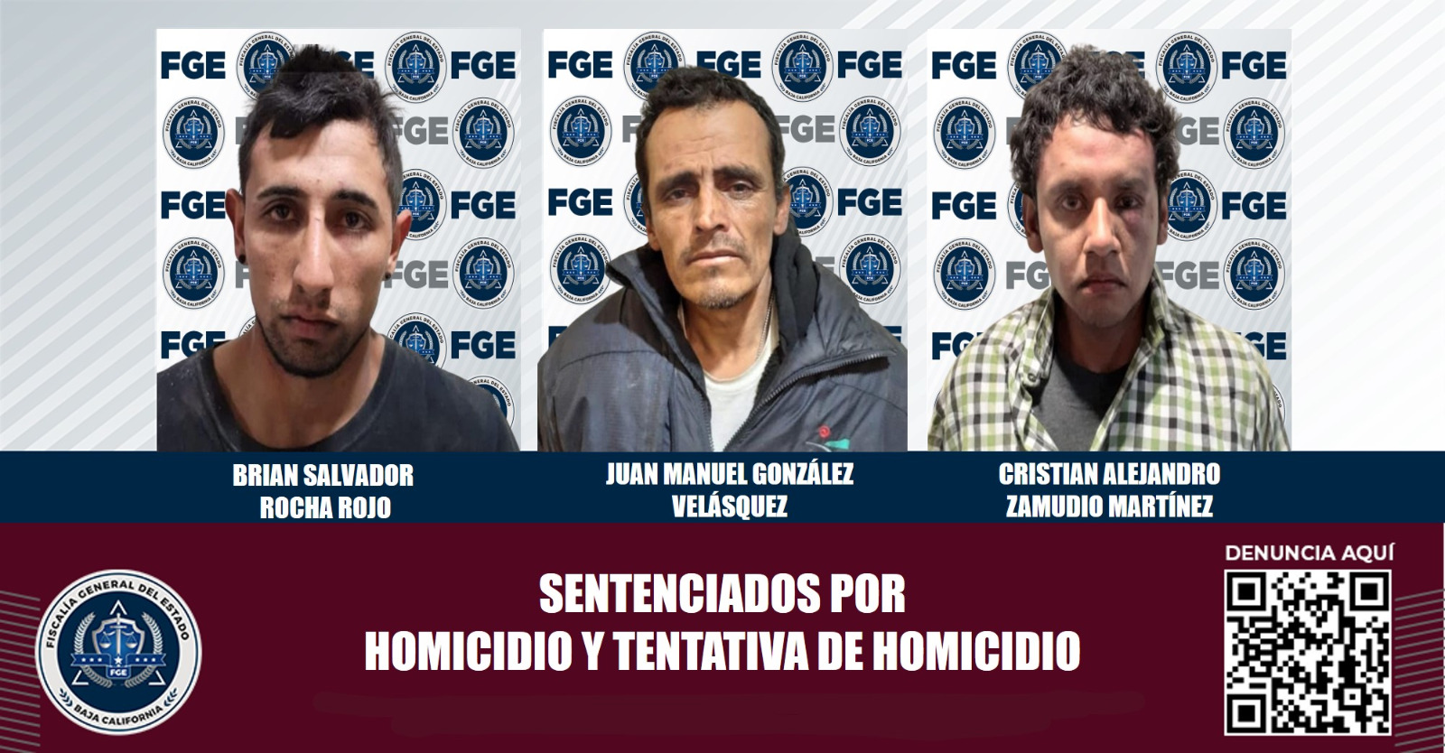 Logra FGE sentencia de 56 años de prisión por homicidio y tentativa de homicidio