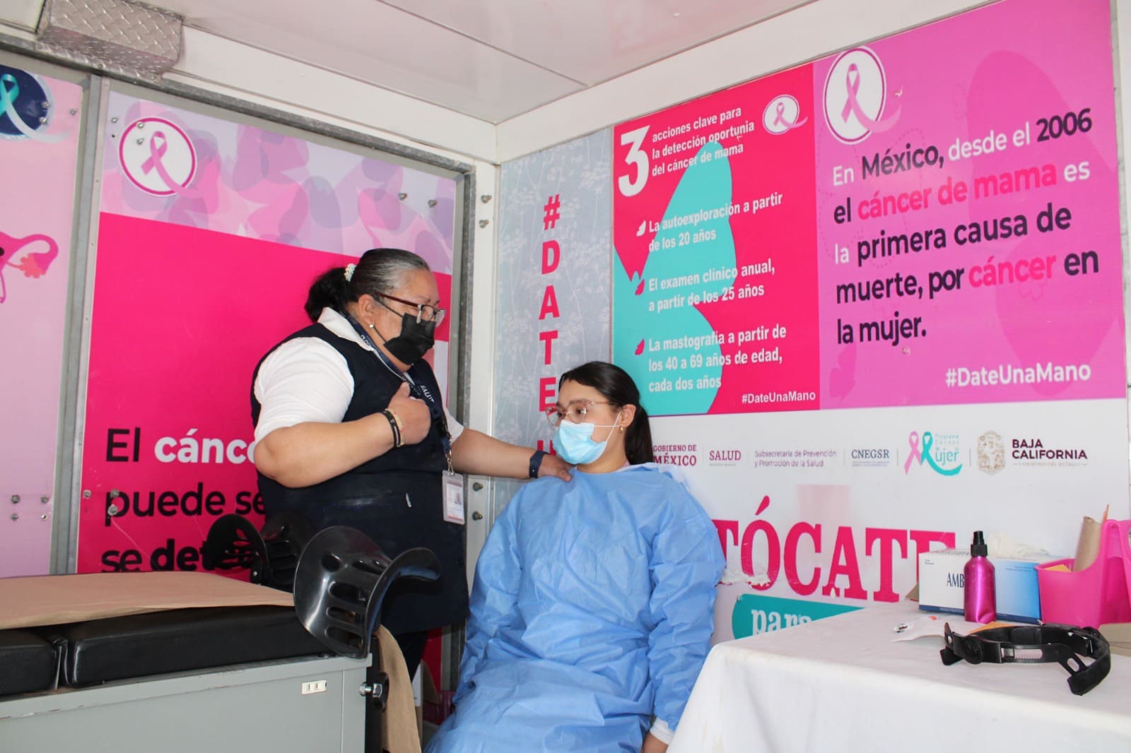 SE SUMA UNIDAD MÓVIL PARA DETECCIÓN DE CÁNCER A CENTROS DE SALUD MÓVILES EN LA UNIDAD DEPORTIVA BUENOS AIRES NORTE