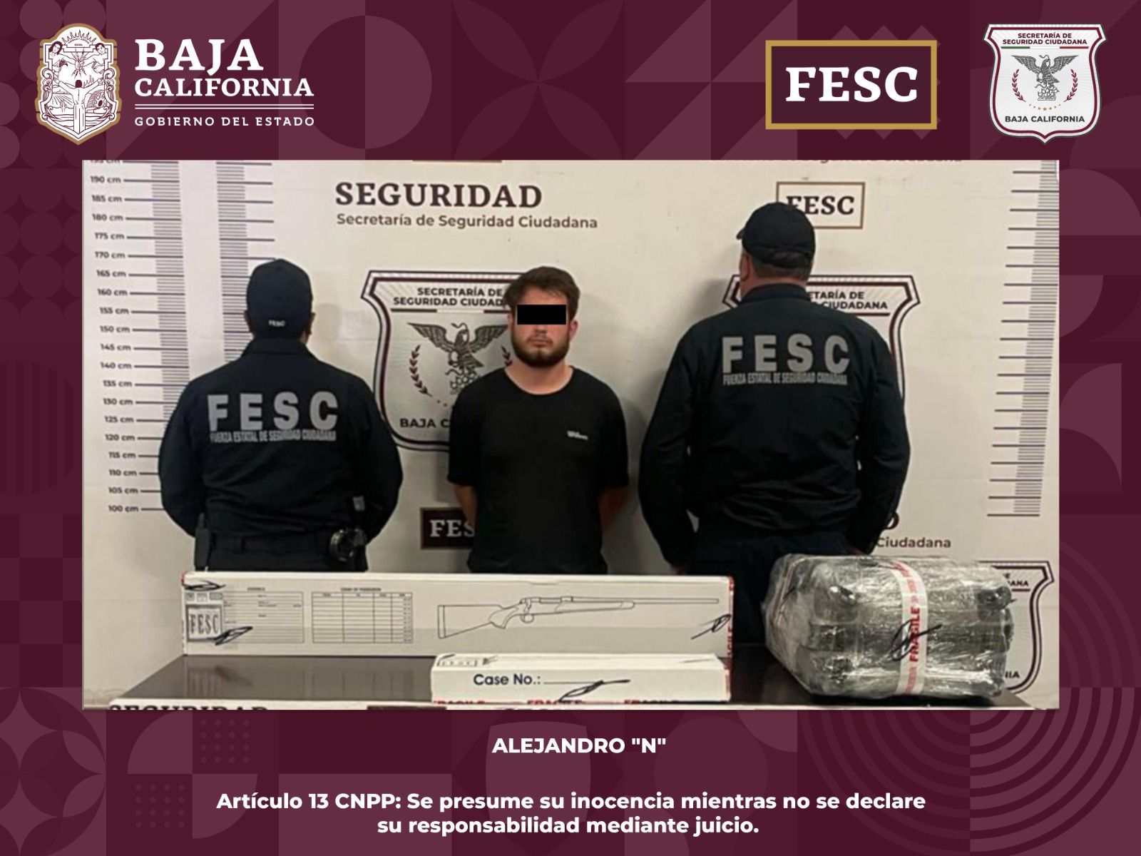 DETIENE FUERZA ESTATAL A NORTEAMERICANO CON CASI 25 KILOGRAMOS HEROÍNA EN TIJUANA