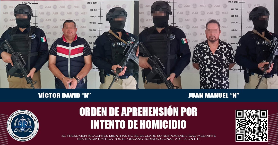 La FGE confirma la detención de Juan Manuel Zavala y otro sujeto identificado como Víctor David “N” Por homicidio en grado de tentativa