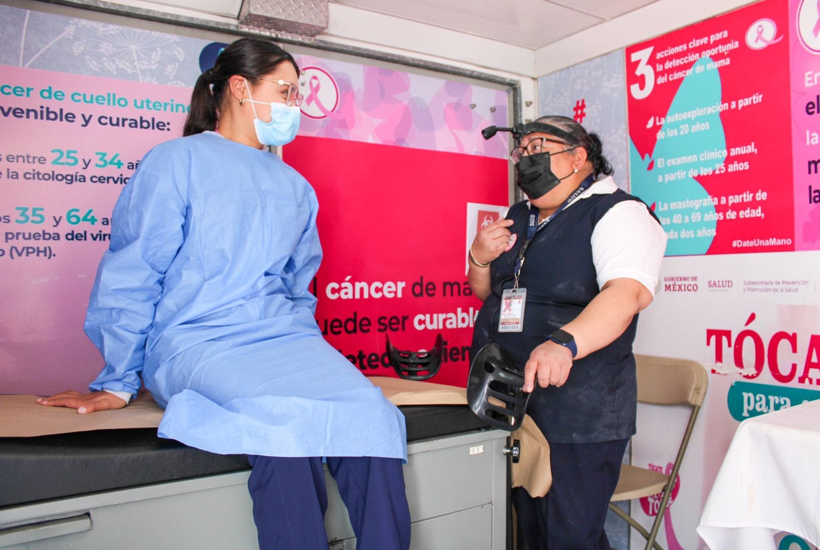 BRINDA PERSONAL DE UNIDAD “ROSA” SERVICIOS GRATUITOS PARA LA DETECCIÓN OPORTUNA DE CÁNCER EN EL CAÑÓN DEL SAINZ