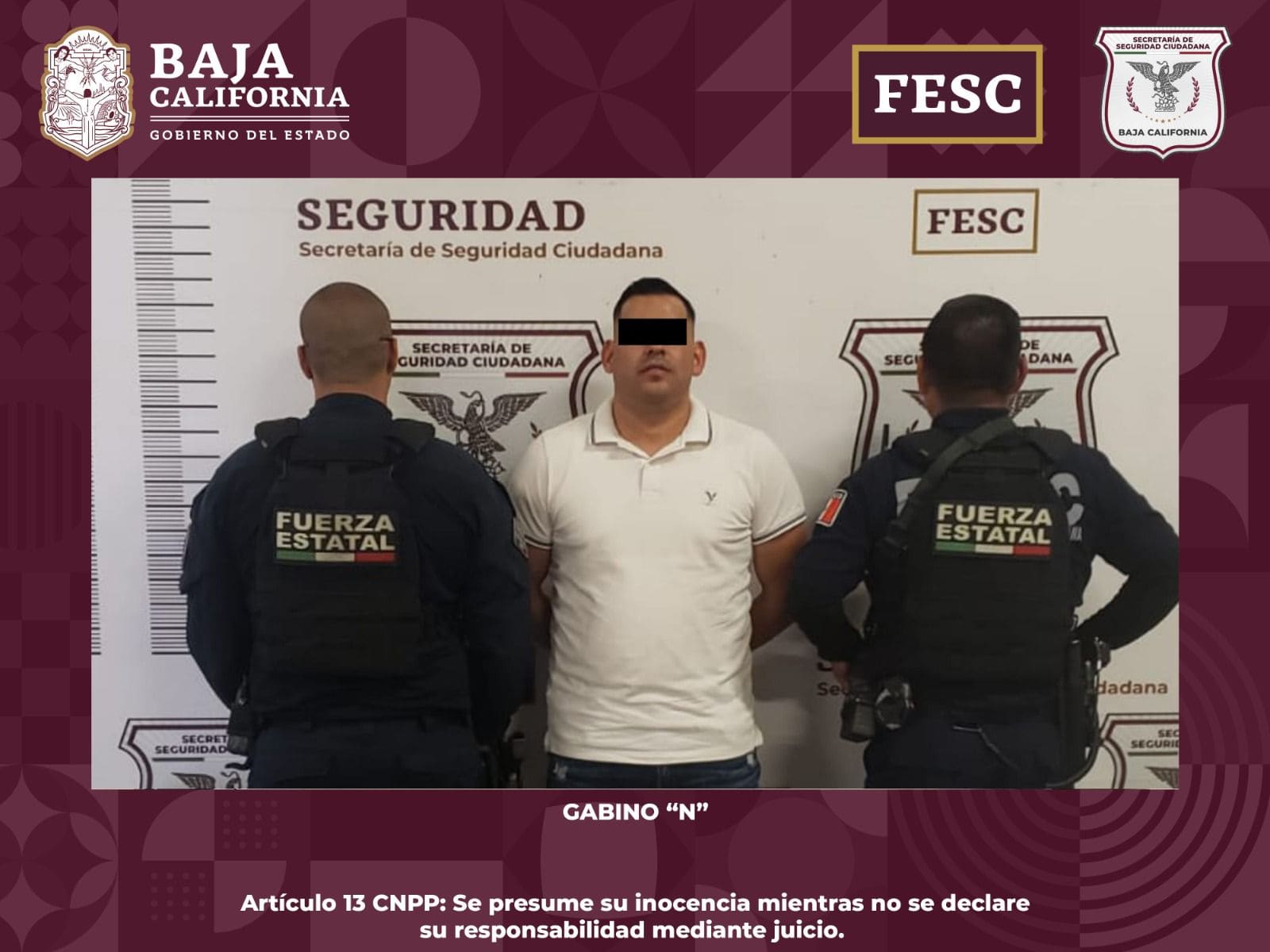 DETIENE FUERZA ESTATAL A HOMBRE BUSCADO POR HOMICIDIO CALIFICADO CON VENTAJA