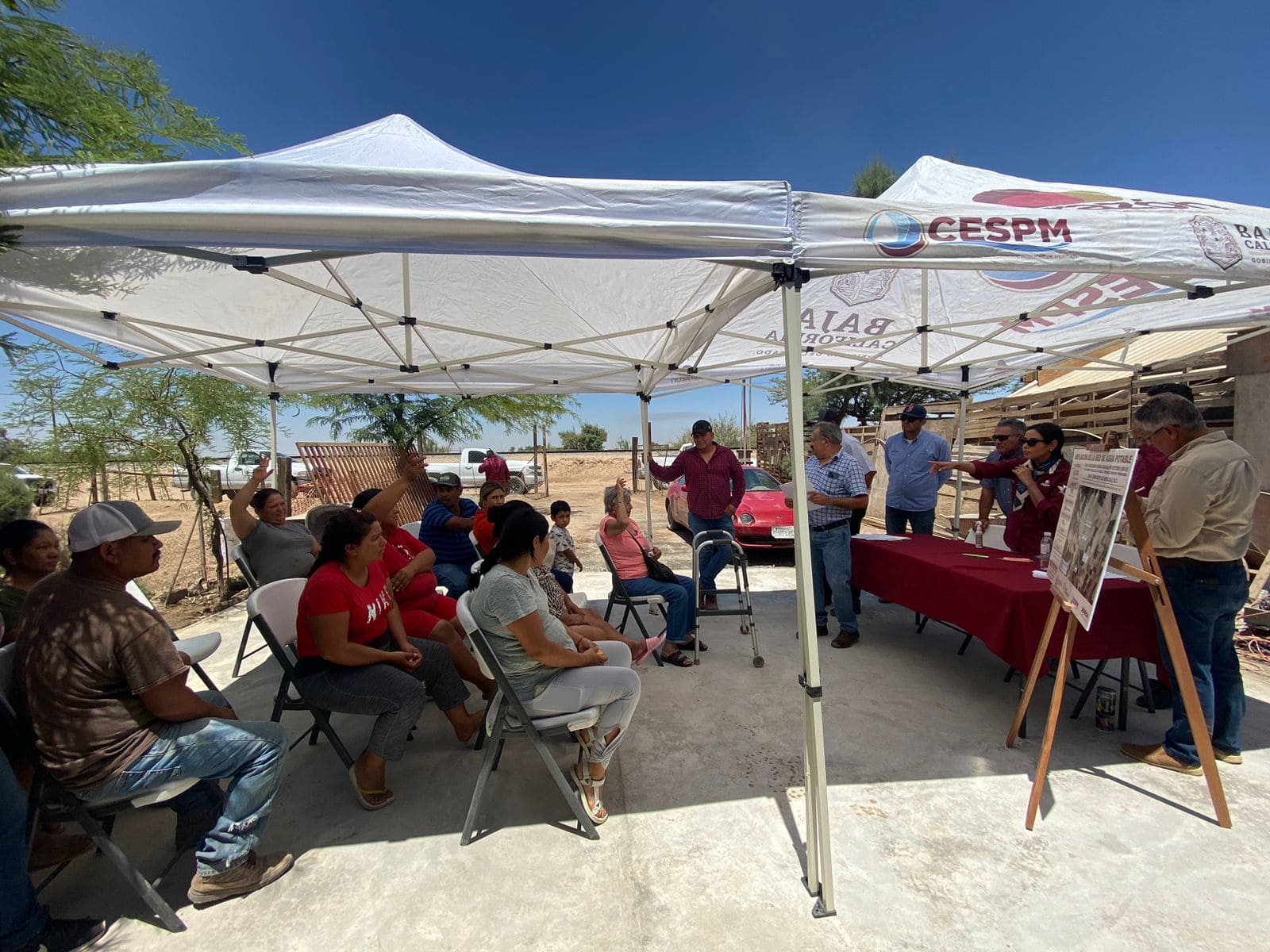 INFORMA CESPM ACCIONES DE AMPLIACIÓN DE RED DE AGUA POTABLE A HABITANTES DE COLONIA EL TRIÁNGULO DEL VALLE DE MEXICALI