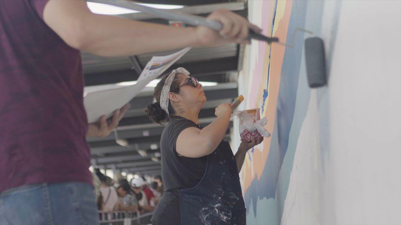 Inician trabajos en murales comunitarios de la Garita de Otay