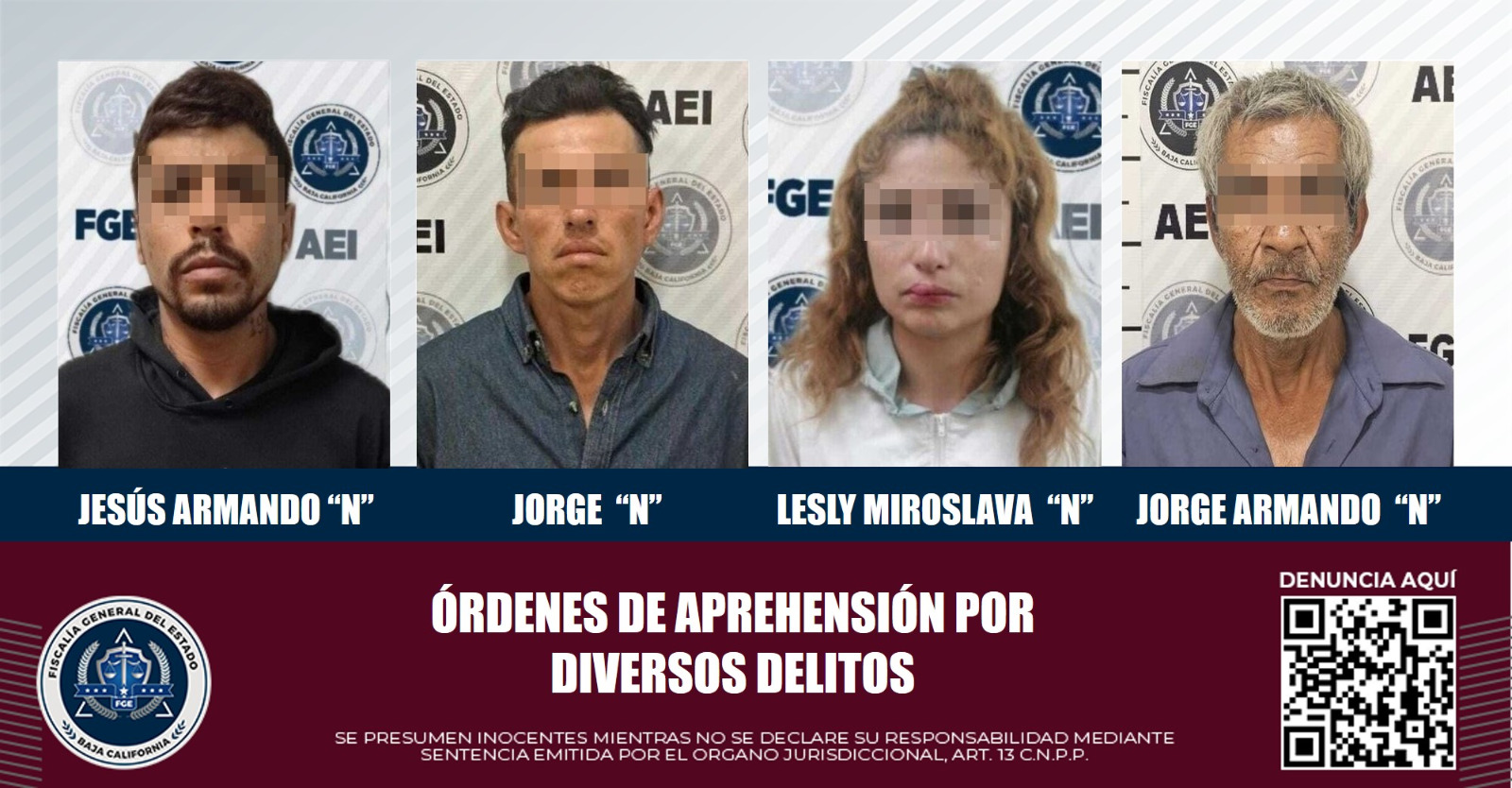 Fueron cumplimentadas por la AEI cuatro órdenes de aprehensión por diversos delitos