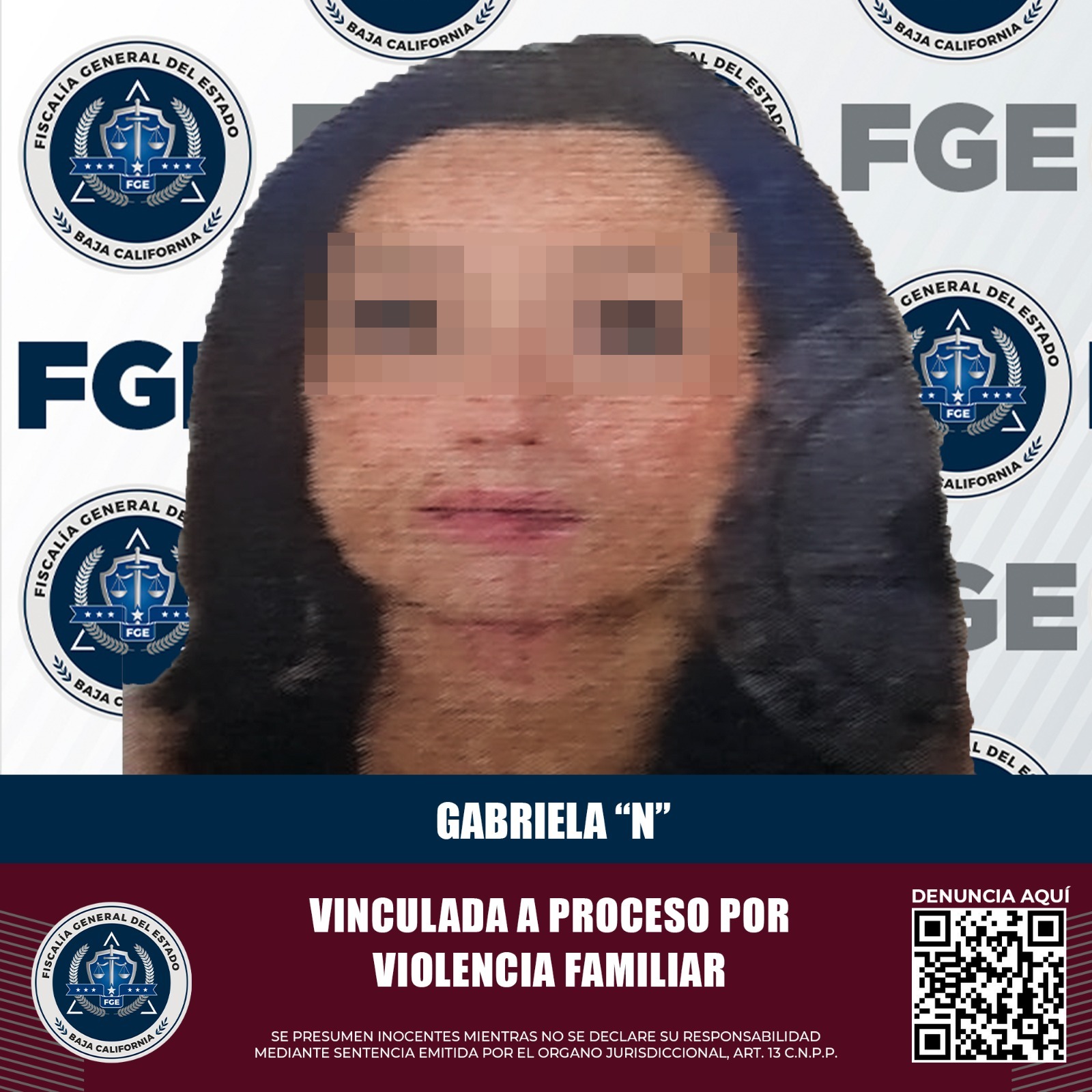 Mujer es vinculada a proceso por violencia familiar