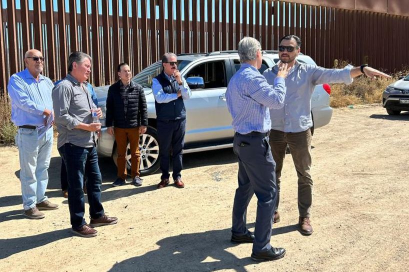 Constatan avances en los trabajos de construcción de la garita de Otay 2