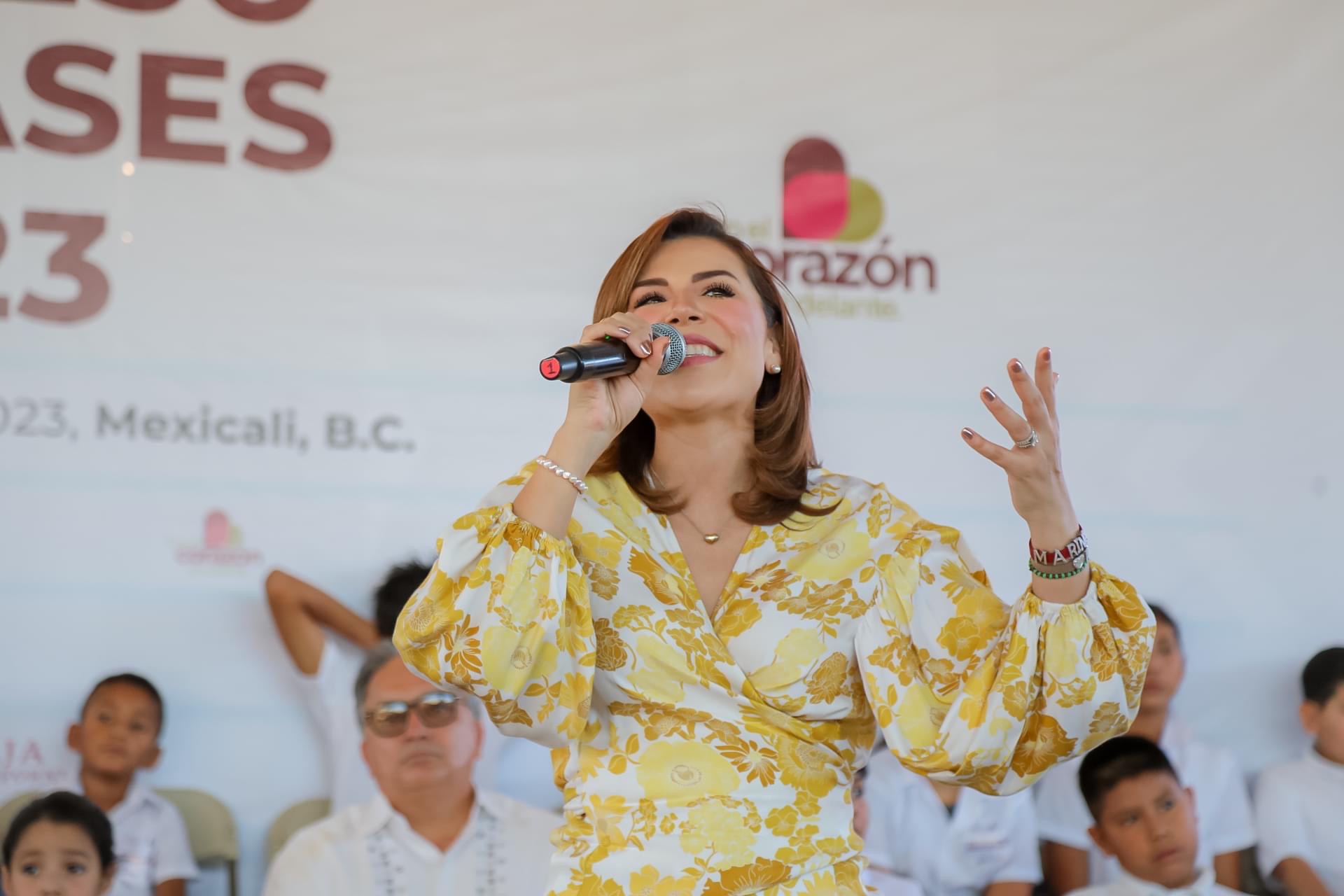 Marina del Pilar en enlace directo con AMLO anunció el regreso de más de un millón de estudiantes