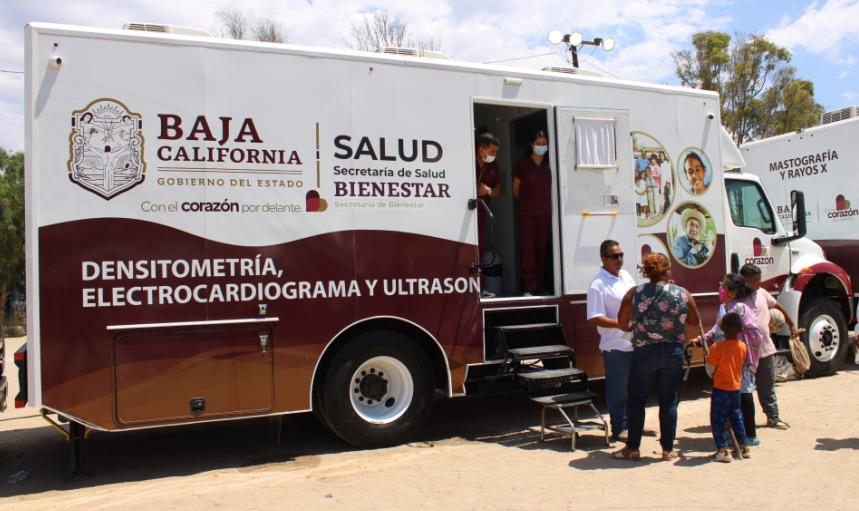 Acudirán centros de salud móviles del 22 al 26 de agosto al parque del poblado Santa Anita de Playas de Rosarito