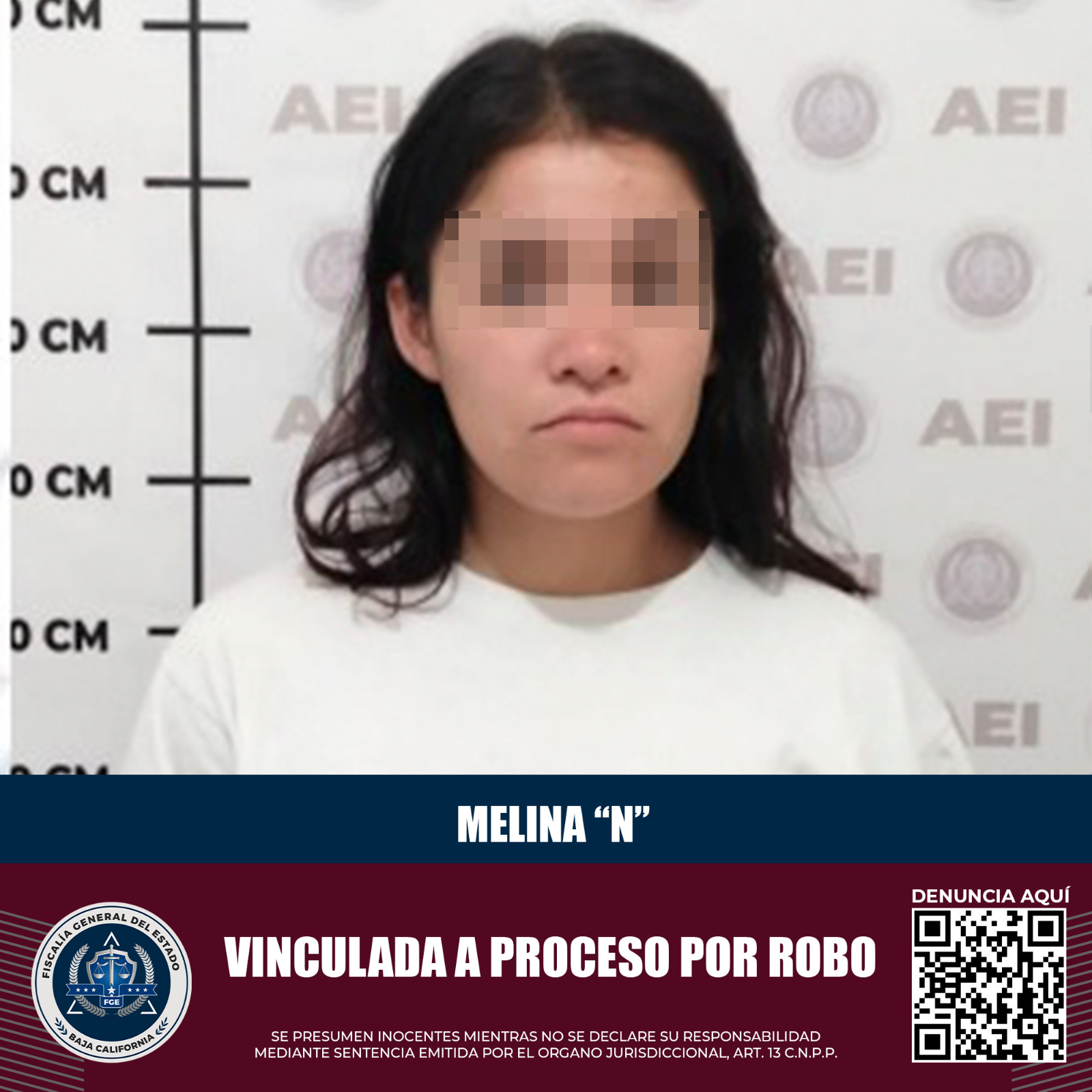 Bajo proceso penal se encuentra una mujer investigada por robo