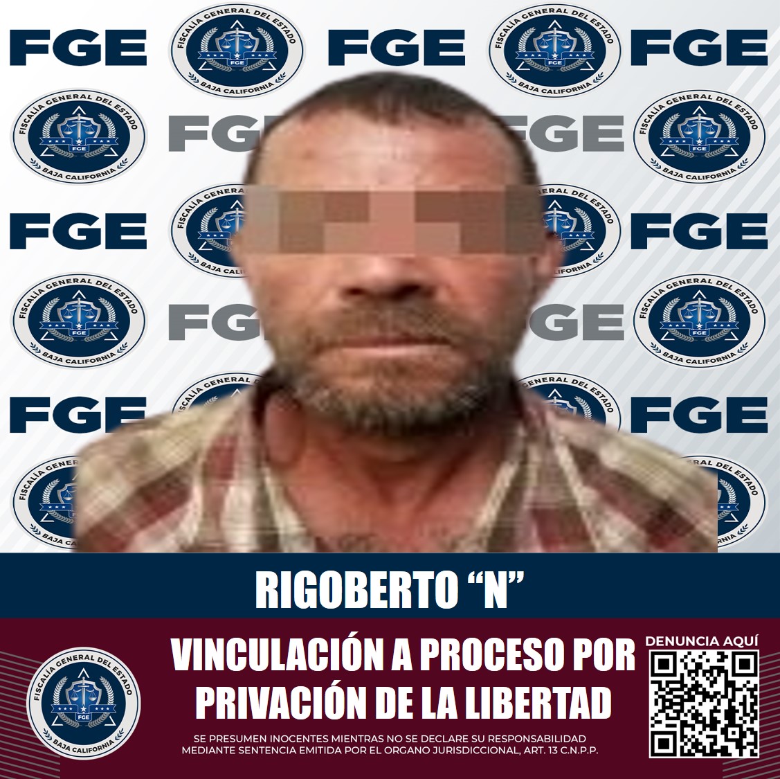 Es vinculado a proceso sujeto acusado de privación de la libertad en Playas de Rosarito