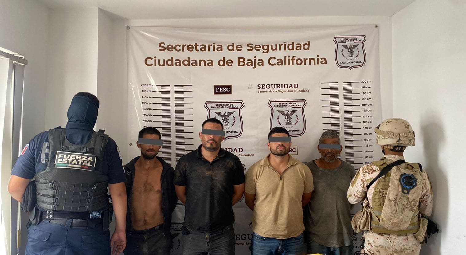 DETIENEN FUERZA ESTATAL Y SEDENA A 6 PERSONAS EN POSESIÓN DE DROGAS, ARMAS Y VEHÍCULOS