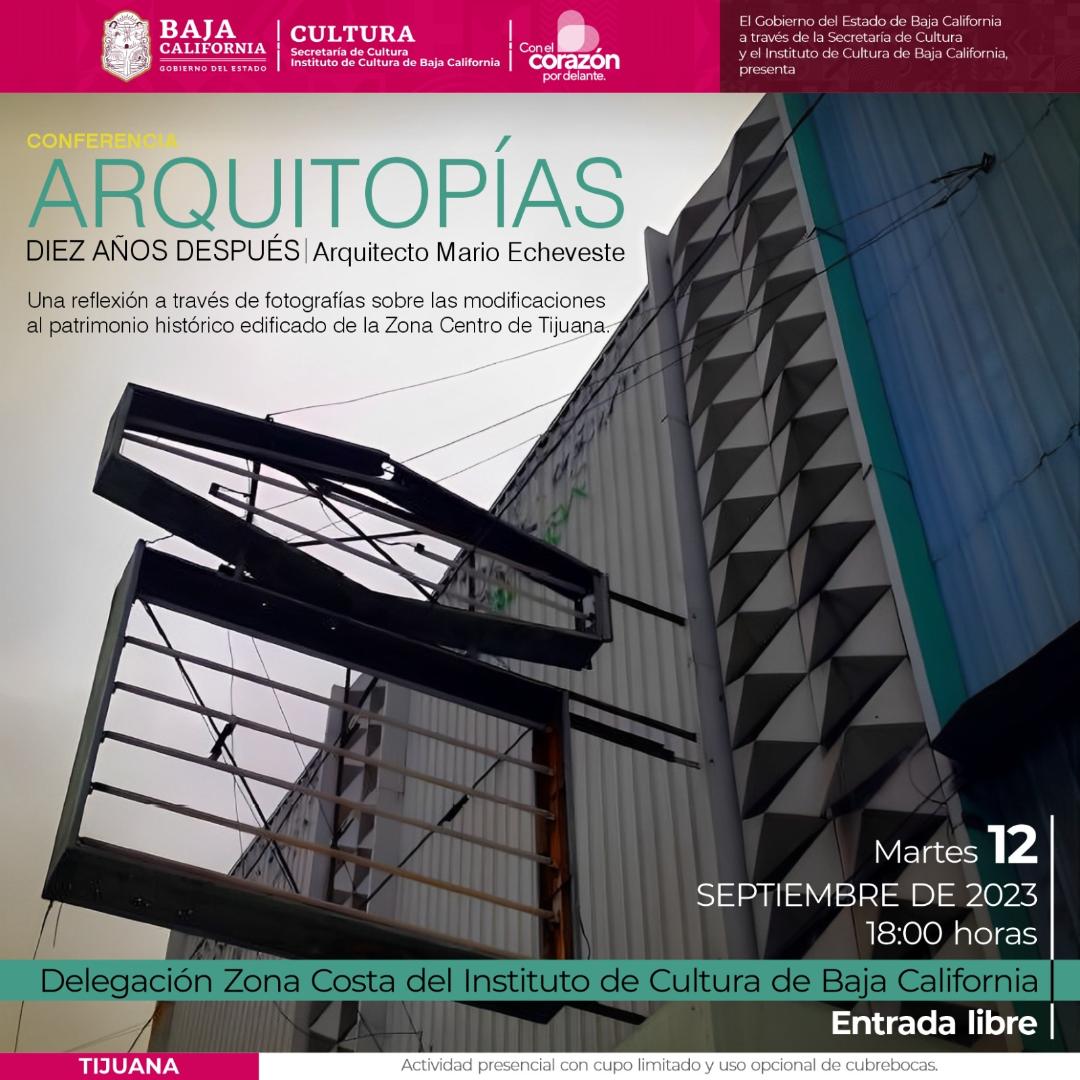 Invita secretaría de cultura a reflexionar sobre la planificación urbana con “Arquitopias: Diez años después”