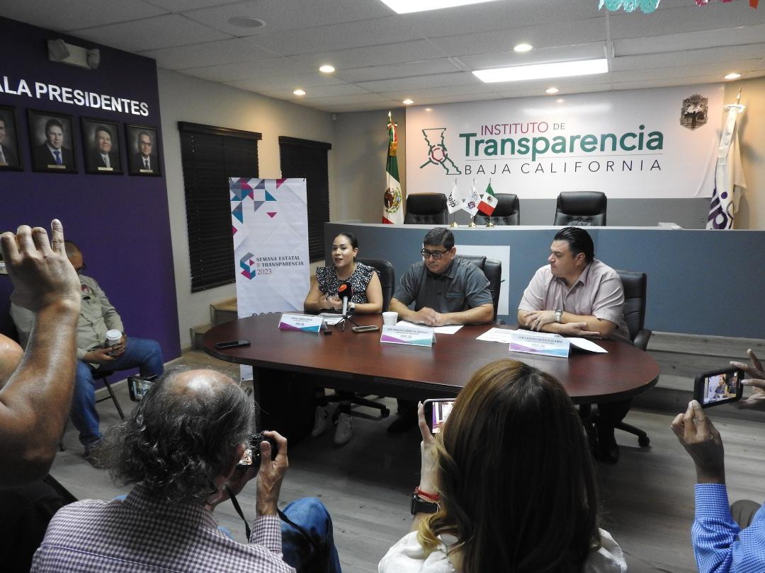 Realizarán Semana Estatal de la Transparencia 2023 en Baja California
