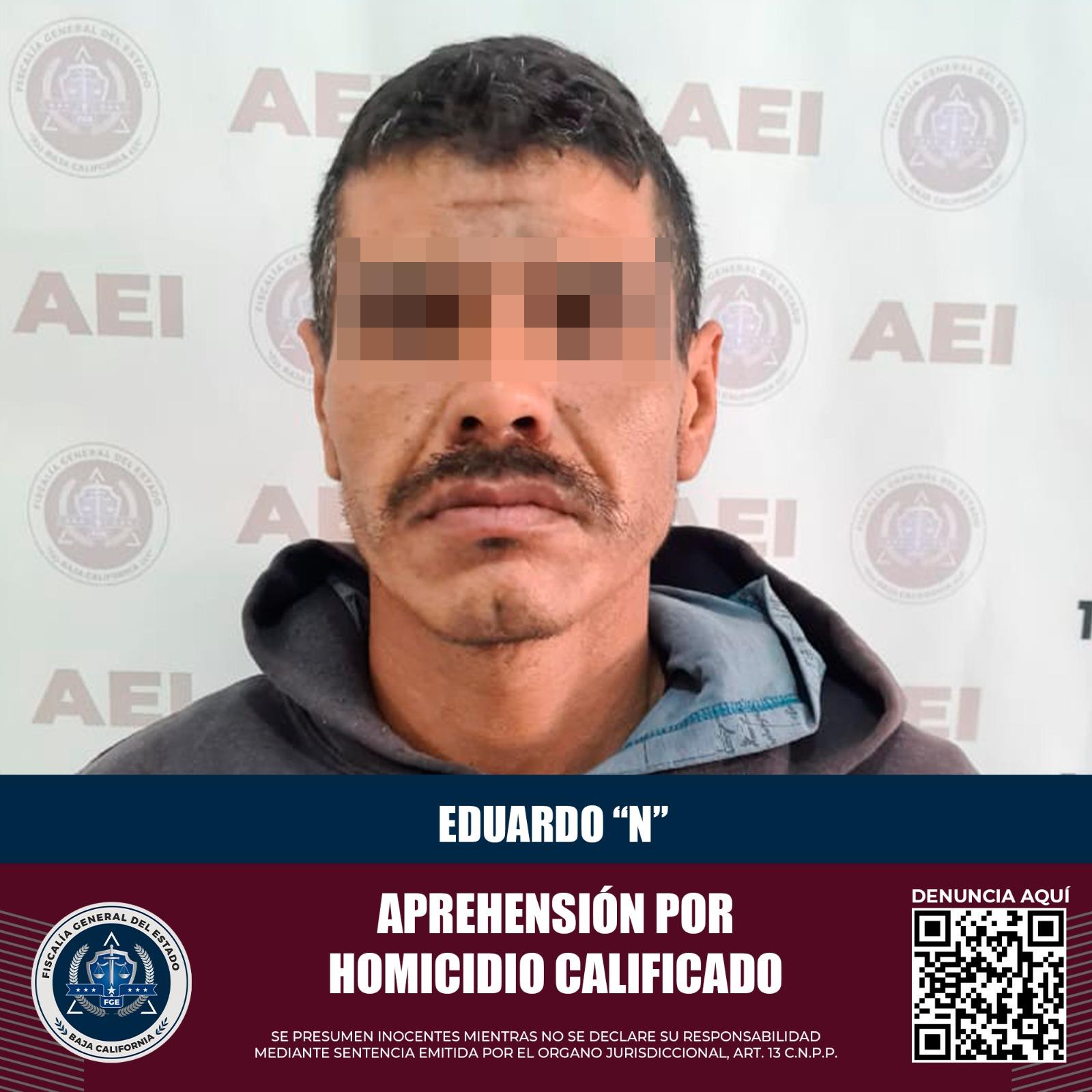 Captura FGEBC a sujeto con orden de aprehensión en el estado de México; acusado del homicidio de una mujer, menor de edad