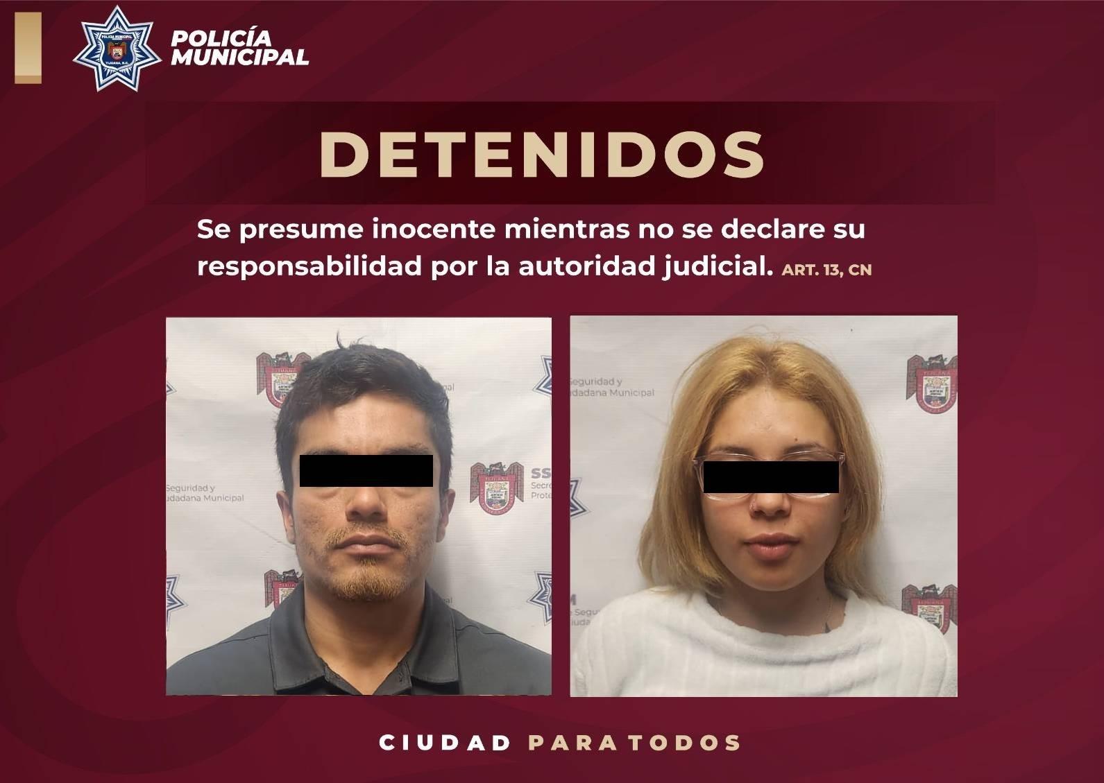 Captura Policía Municipal a pareja por tráfico ilegal de personas