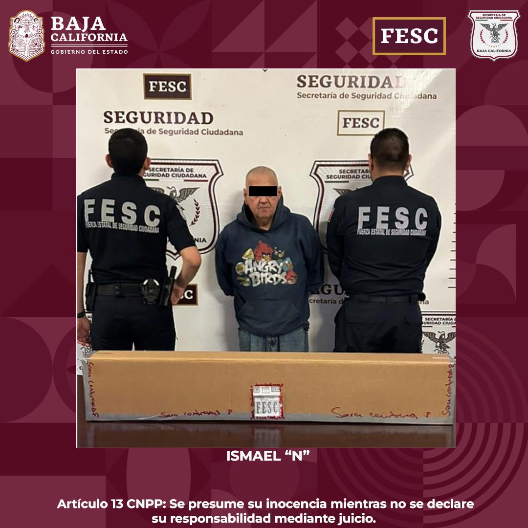 Asegura Fuerza Estatal a persona en posesión de arma larga