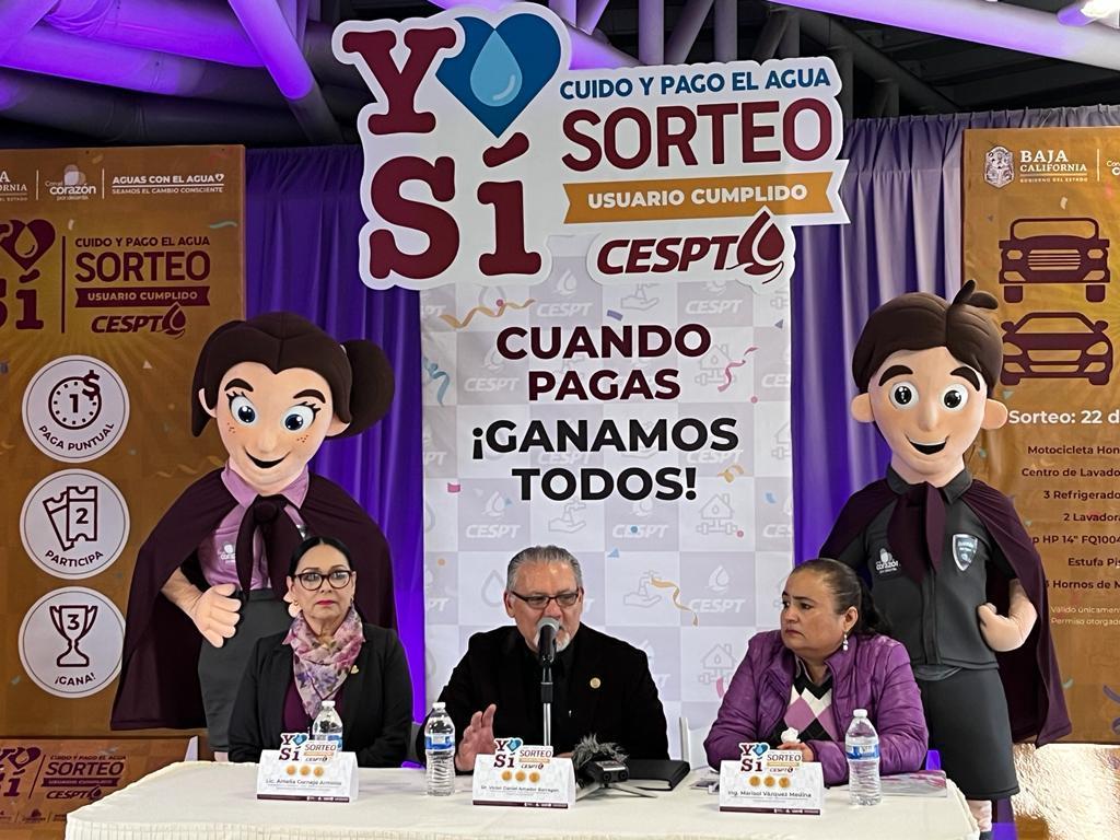 Presenta CESPT segundo sorteo para las y los usuarios cumplidos “Yo si cuido y pago el agua”